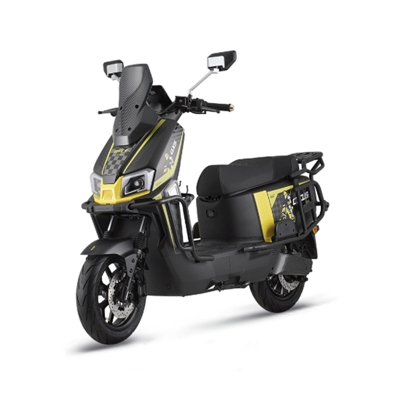 Yousu Cyclist A13, scooter eléctrico con 2500W, tablero multifuncional, controlador de marca y neumático trasero 110/70-12, disco de seis pistones, múltiples entradas que absorben y de alta velocidad